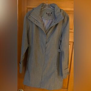 Kirkland Signature Gray Women’s Trench Coat Size L